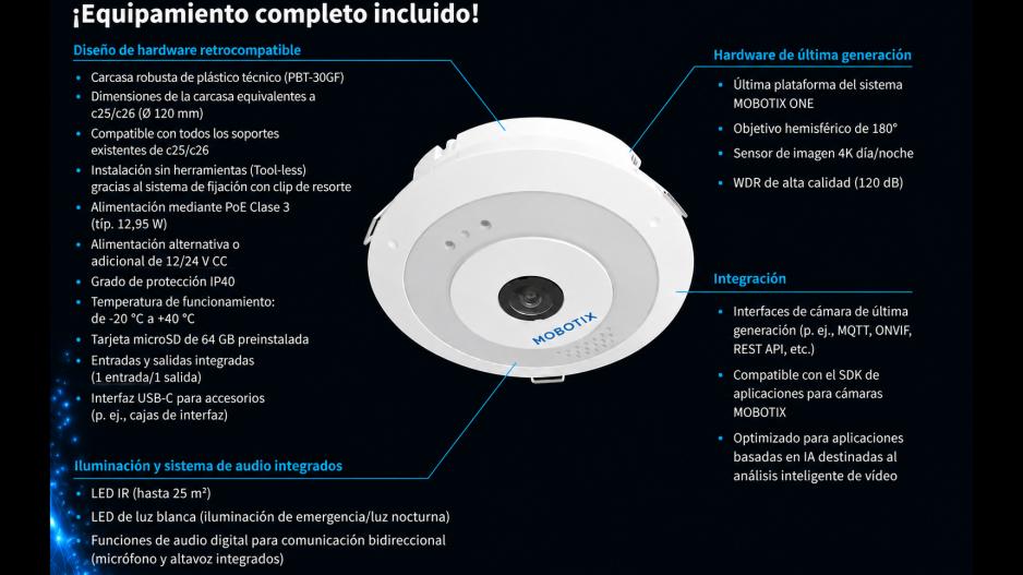 MOBOTIX c ONE: equipamiento completo incluido